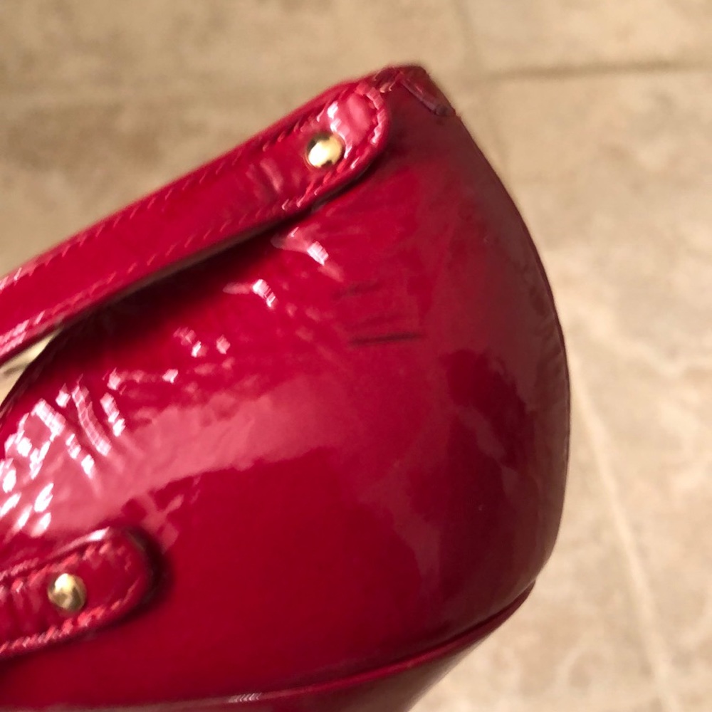 ✨HPx3✨Jimmy Choo Red Patent Leather Heels 38 - Picture 5 of 9